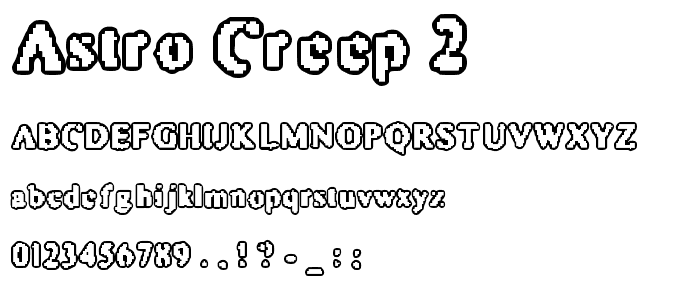 Astro Creep 2 font